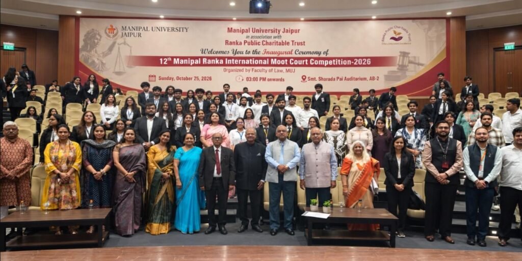 Manipal University Jaipur Hosts 12th Manipal Ranka International Moot Court Competition Manipal University Jaipur Hosts 12th Manipal Ranka International Moot Court Competition